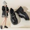 Small Leather Shoes Women's Shoes British Style Spring New Jk Shoes Ladies Single Shoes Black Thick-soled Loafers