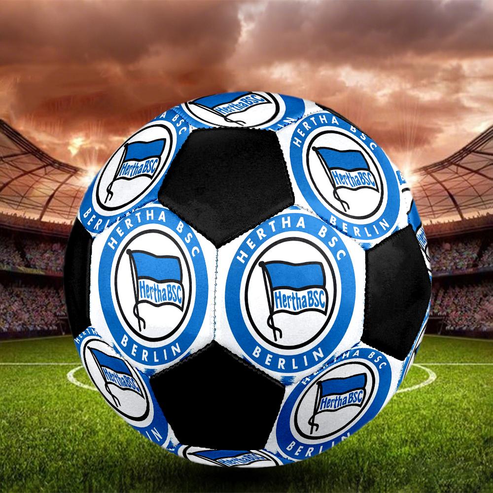 РАЗМЕР 5 Футбольный мяч Hertha BSC Цветной Для всех возрастов Машинная строчка ПВХ Готов к соревнованиям Прочный Высокий отскок