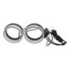 Управляемый через приложение 2-в-1 RGB LED Кольцо-фара «Ангельские глазки» Symphony для автомобиля с функцией дневных ходовых огней DRL