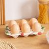 6 Slot Kitchen Seasoning Dish Stackable Egg Storage Tray Egg Storage Box  Refrigerator