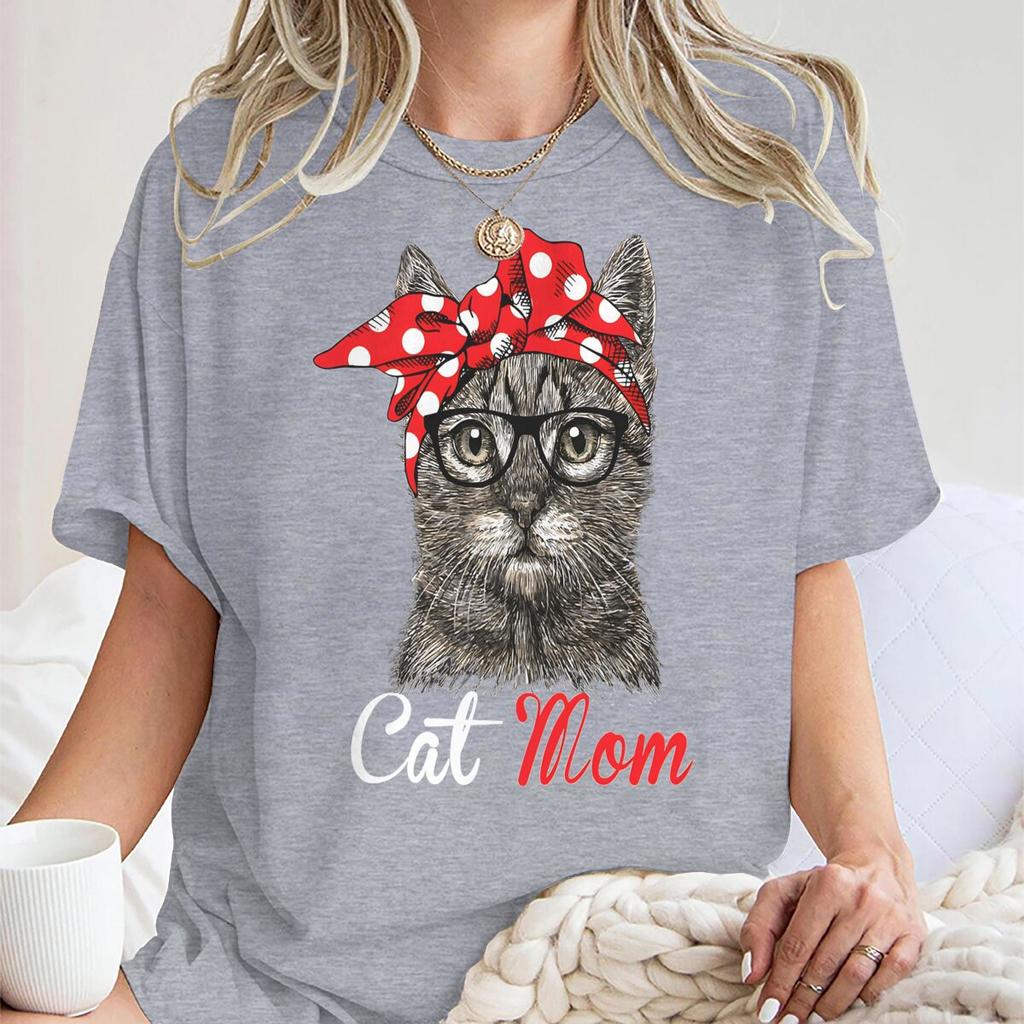 Funny Cat Mom Shirt For Cat Lovers Mothers Day Gift Tshirt Fashion Cat Lover Gift Unisex Unisex Short Sleeve Streetwear