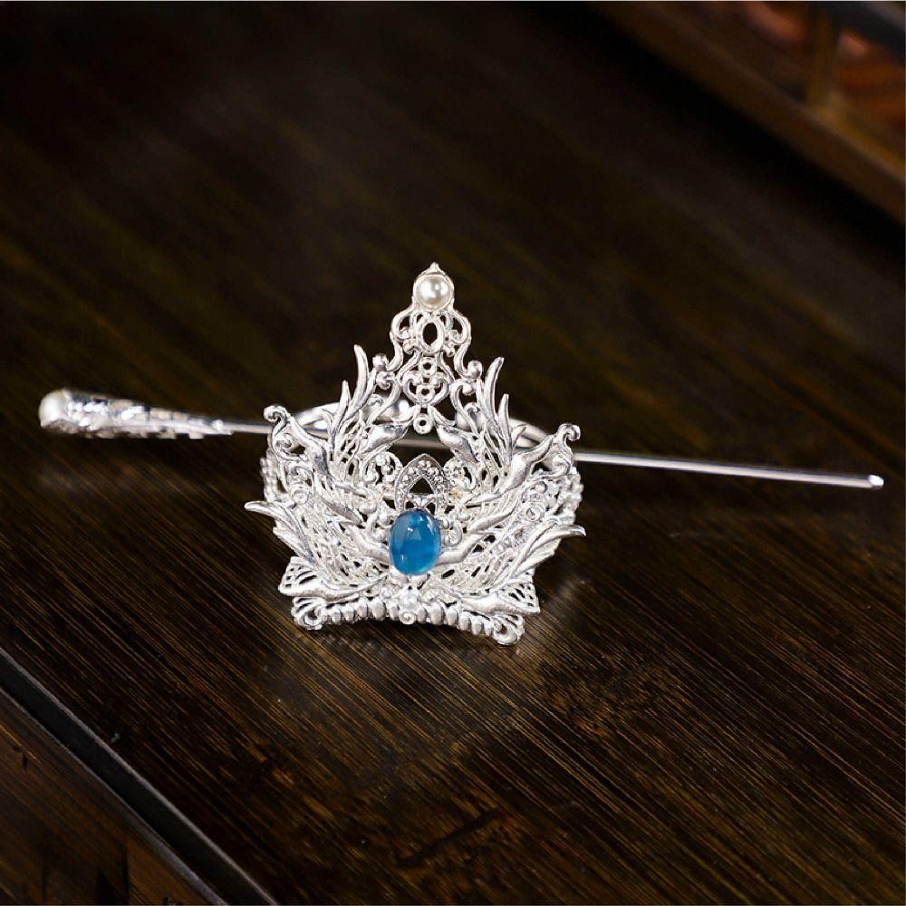 Головной убор, держатель для волос «конский хвост», китайская ханьфу-корона династии Тан, изысканный аксессуар для волос