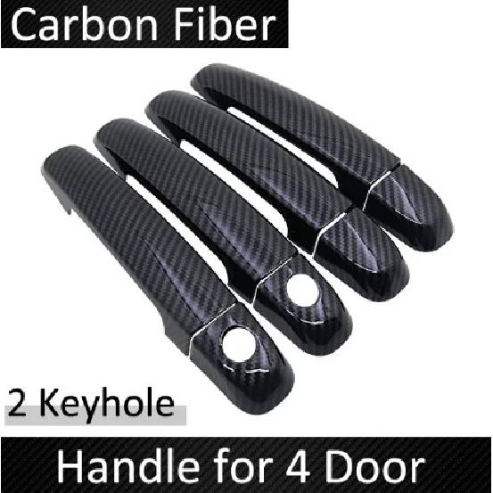 Черное углеродное волокно для Suzuki Swift Maruti DZire 2004 ~ 2015 2008 2009 2010 2011 2012 2013 2014 крышка дверной ручки автомобильные аксессуары