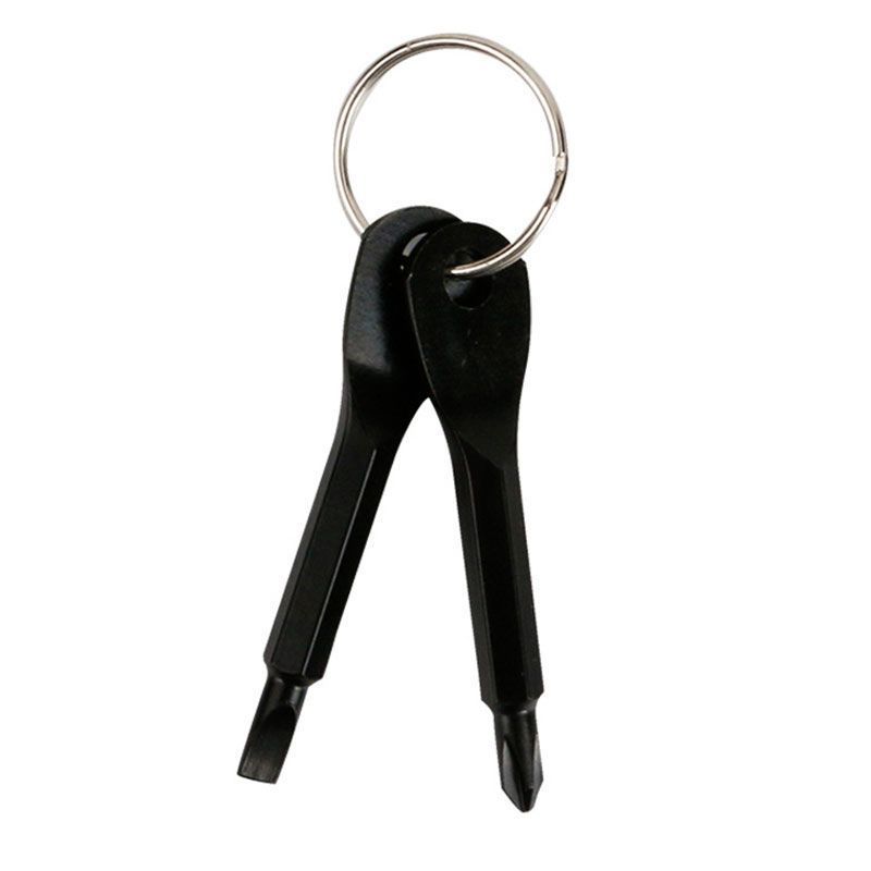 Портативная отвертка с 2 ключами, прецизионная литая сталь, мини-крестообразный многофункциональный инструмент, незаменимый на открытом воздухе, простой и практичный