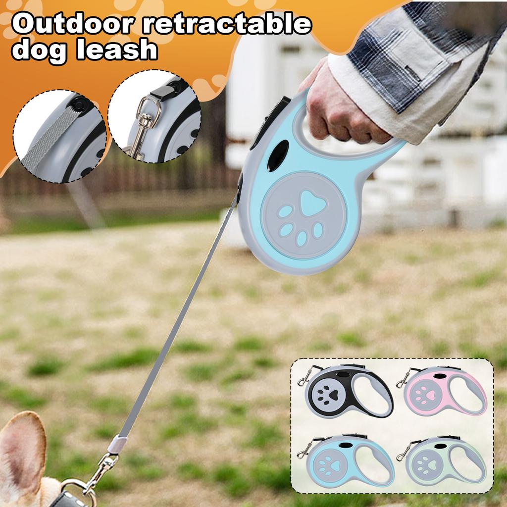Automatic Retractable Dog Leash For Medium To Large Dogs, Outdoor Retractable Dog Walking Leash And Chain
