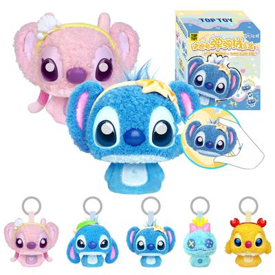 Top Toy Дисней Стич и Прыгучий Плюшевый Подвеска Гачапон Сюрприз Фигурка Пластиковая Модель Премиум Игрушка Подарок на День Рождения Стич Персонаж Коллекционный