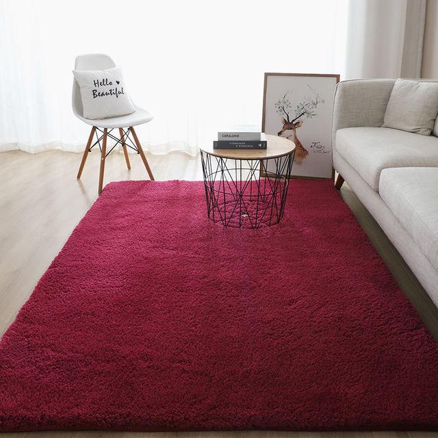 Современный толстый пушистый ковер для гостиной, журнальный столик, татами для спальни, нескользящий впитывающий белый напольный коврик, коврики для входа в ванную комнату