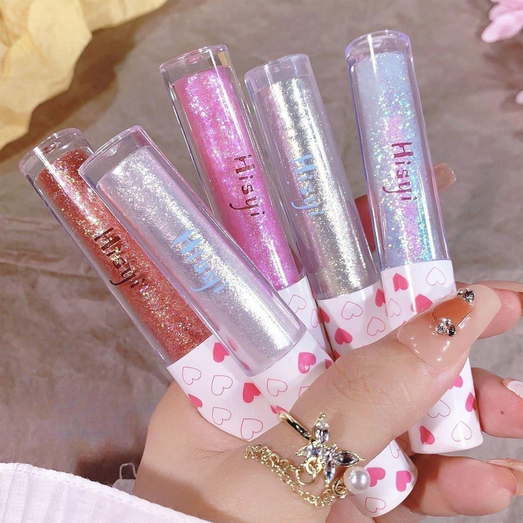 Жидкие тени для век, хайлайтер, тени для век, мерцающие водостойкие блестящие стойкие блестки, осветляющие макияж