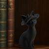 Гладкая Линия Кот Украшение 3D Печатная Фигурка, Минималистичная Современная Элегантная Скульптура, Уникальная Идея Подарка Маленькая Коллекционная Статуэтка Животного для Полки