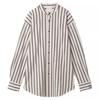 Gelato Pique Unisex Striped Shirt PUCT231244 BRW (M-L)