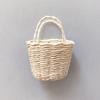 Кукольный домик, плетеная вручную ротанговая корзина, корзина для покупок, соломенные сумки, плетеная пляжная сумка для кукол, миниатюрное украшение