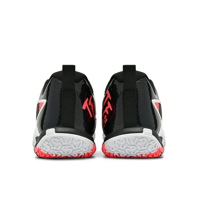 New LiNing Cushioned Slip Resistant Abrasion Resistant Low Top Badminton Shoes Unisex White AYTT003-2