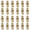 24Pcs Viking Spiral Hollow Out Hair Ring Hair Braiding Dread Locks Dreadlocks Beads Gold and Silver Headwear Hair Braid Tubes