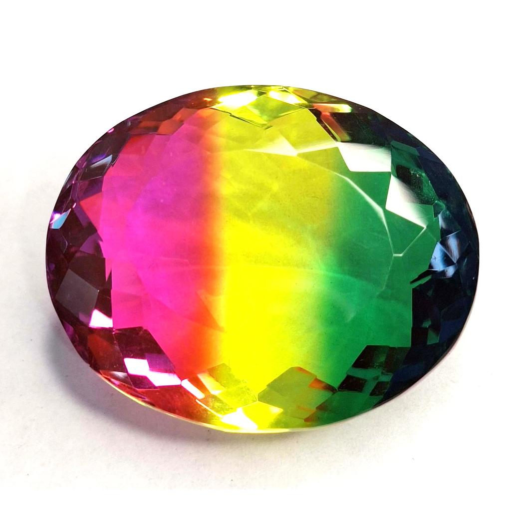 Natural Tourmaline Bi-Color Oval Cut 118-120 Ct Fabulous Certified Gemstone