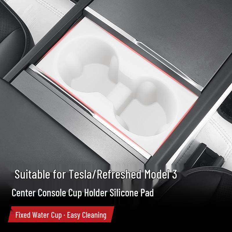 Силиконовый держатель для стакана для Tesla Model 3/Y Центральная консоль