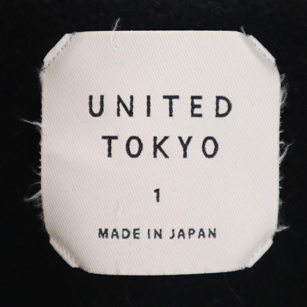 UNITED TOKYO сделано в Японии Шерстяное пальто 1 черный Женское Б/У