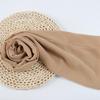 Women's Solid Color Pearl Chiffon Bubble Scarf, Long Silk Headscarf, 70x180cm, Middle Eastern Style