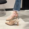 Women's High Heels 2024 New Solid Color Pointed Women's Shoes Workplace Dress Office Casual High Heels Women's Shoes