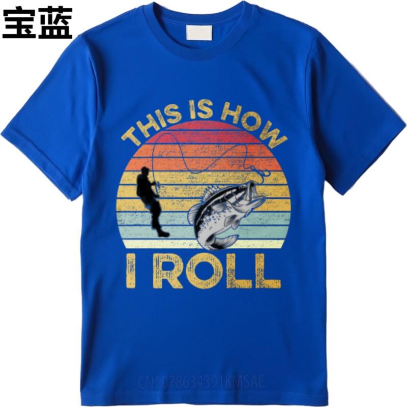 Breathable Tee Rock Women Crew Neck tshirt Streetwear This Is How I Roll Fishing Sunset Fashionable For him tops Essential Tee