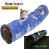 Luminous Foldable Cat Tunnel and Peek-a-Boo Self-Play Bed