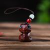 Миниатюрные деревянные фигурки Зодиака Змея Милые животные Брелок Подвеска Декор для офисного стола, рабочего стола, дома Подарок на день рождения Сувенир для детского мероприятия