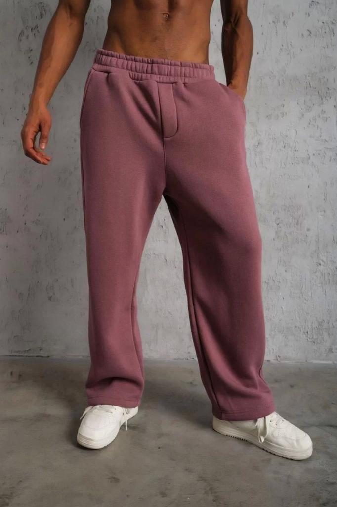 Мужской спортивный костюм больших размеров. Мужской спортивный костюм с багги - Dusty Rose