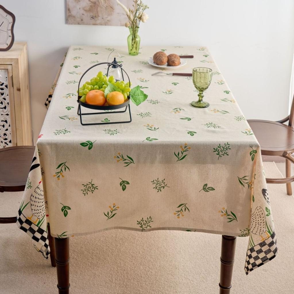 Скатерть Литературная Пастораль Курица Прямоугольная Ткань Скатерть для Обеденного Стола Пылезащитная Украшение Скатерть для Кофейного Столика