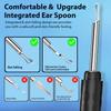 Earwax Removal Tool Kit for IOS Phones Violet Ear Canal Cleaner with 1296P Camera 5 Ear Spoons