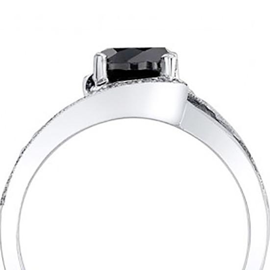 Кольцо на палец с геометрическим рисунком, черный кубический цирконий, ювелирный вид, изысканное кольцо на палец для свадьбы