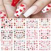 1 Sheet Nail Stickers Valentines Series Love Pattern Manicure Tools Paper Decorating Fingernails Decals