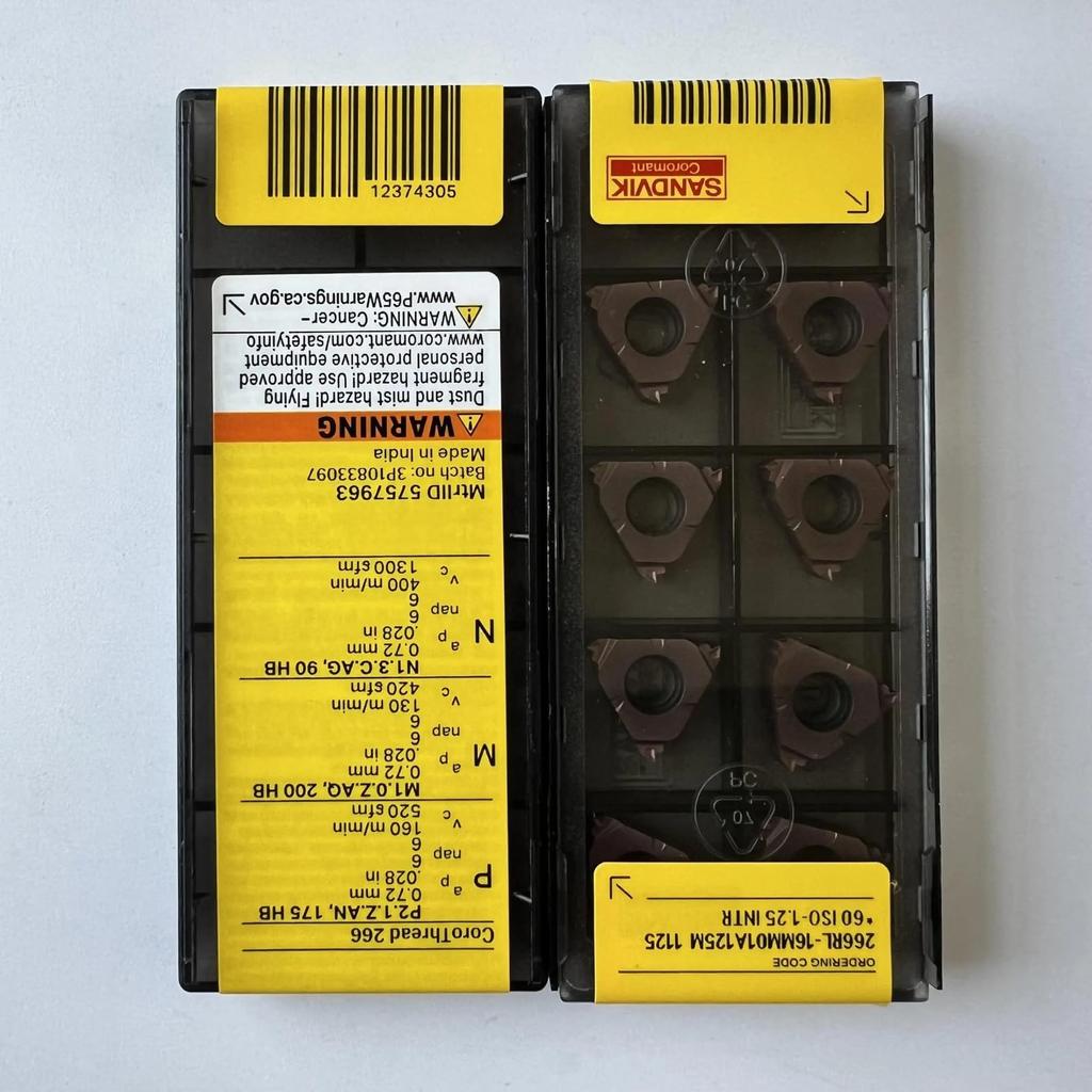 Original Sandvik / 266RL-16MM01A125M 1125 /CNC CARBIDE Tool Blade 10 Pcs