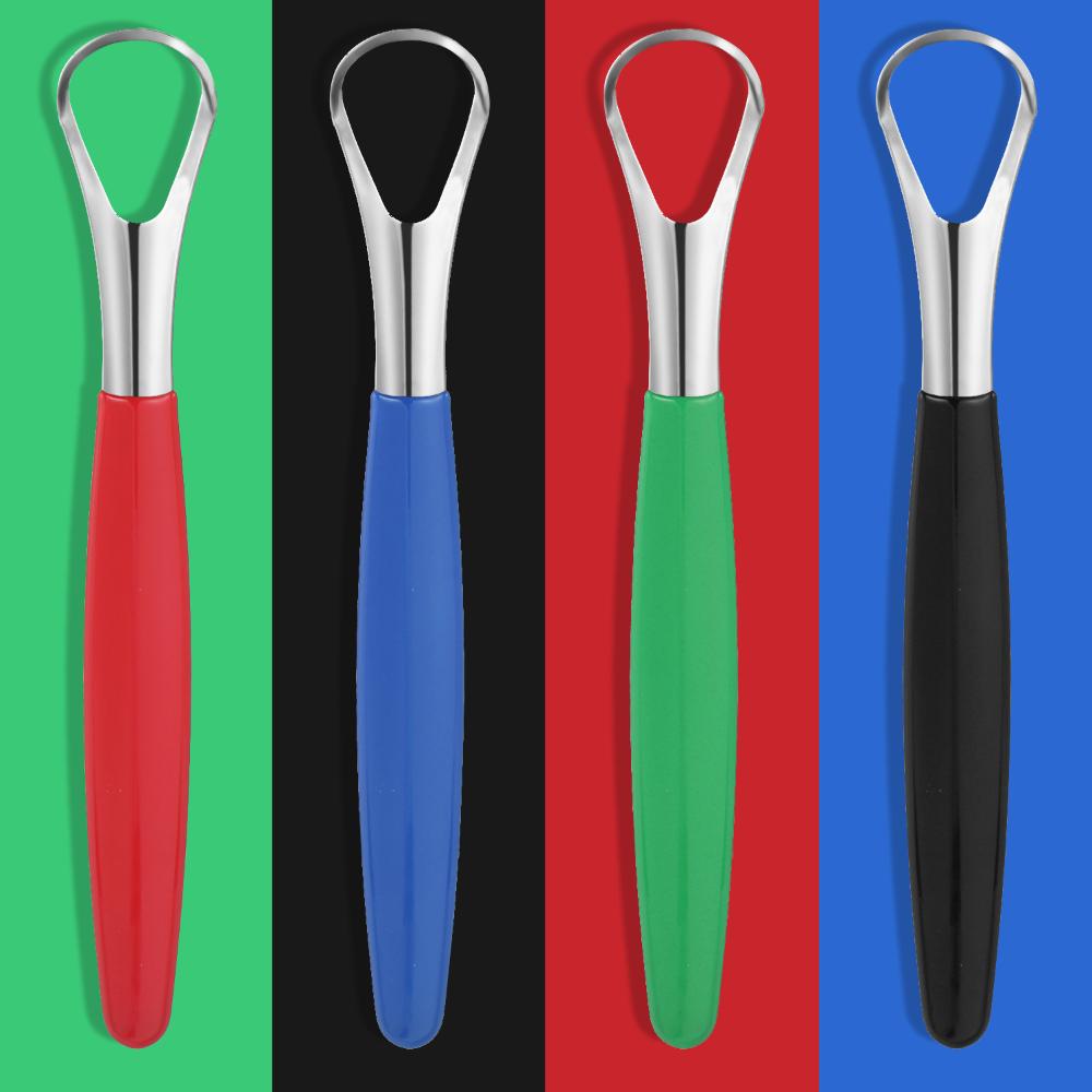 Здоровье взрослых Освежитель дыхания Очиститель языка Нержавеющая сталь Уход за полостью рта Скребок для языка