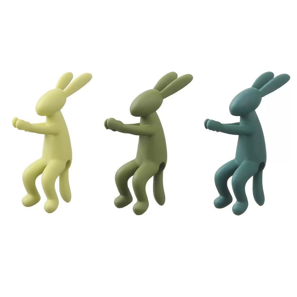 3PCS Decorative Rabbit Shaped Plant Stem Support Plastic Hydroponic Stabilizer Sprouts