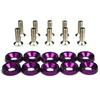 10pcs Car Modified Hex Fasteners Fender Washer Bumper Engine Concave Screws Aluminum Fender Washers and M6 Bolt