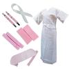 Kimono Dressing Set for Set Collar Front Date Dressing Waist Kimono Hakama, 9-piece (kimono Slip, Core, Plate, Tightening, Belt, Strap, Belt)