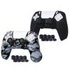 JYXETOV PS5 Controller Cover Free 8 Button Silicone Can Be Charged with the Original Suitable for Printing Pattern 1pc/2pcs (28 Options), Cap,