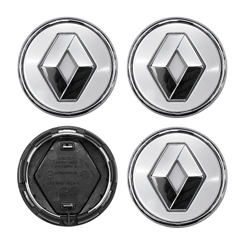 4Pcs 57mm Car Wheel Hub Center Caps Rim Cover Badge For Renault RS Koleos Captur Kadjar Megane 2 3 Clio 4 Scenic Accessories n222