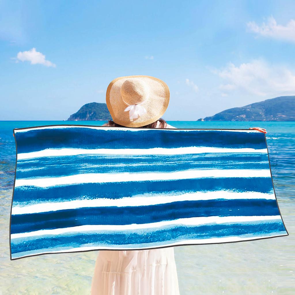 Microfiber Beach Towel Oversized Super Absorbent Bath Towel For Womens And Kids