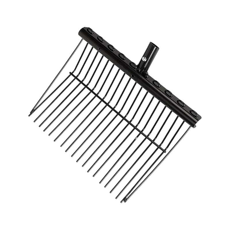 Heavy Duty Metal Manures Fork Horse Pitchforks Cleaning Tool Metal Horse Manures Rake For Horse Stable Cleaning Enduring
