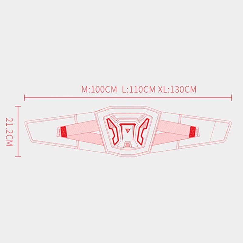 Motorcycle Waist Protection, Lumbar Belt, Breathable Back Support Equipment, Adjustable Strap for Skating, Skiing, Gym