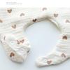 3pcs Pure Cotton Gauze Bibs Cute Parint Adjustable buckle Baby Scarf Newborn Boys Girls Cloth Bib Saliva Scarf