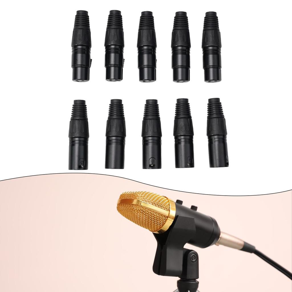 5 пар XLR DMX 3-контактный штекер и гнездо MIC Snake Plug Аудио Микрофонный Кабельный Разъем
