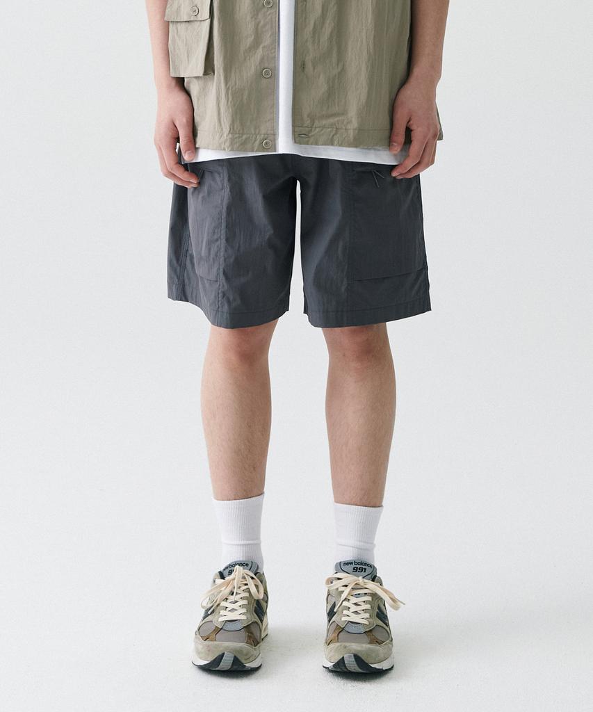 MUSINSA STANDARD [City Leisure] Cn Belted Utility Shorts [Grey]