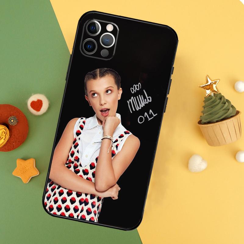 Чехол Millie Bobby Brown для iPhone 11 12 13 14 16 15 Pro Max Mini XS Max X XR SE2 7 8 14 16 15 Plus