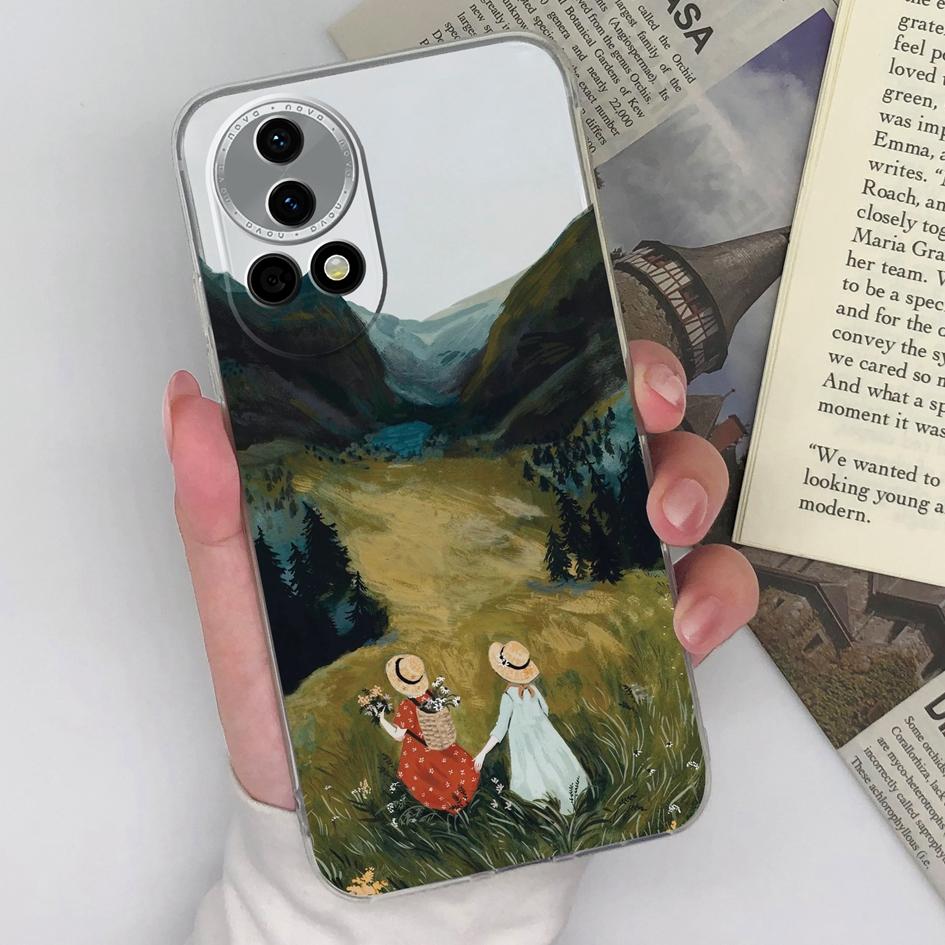 Чехол для Huawei Nova Y72 Pura 70 Nova 12i 12 Pro 5G SE, чехол для телефона, модный чехол для телефона для девочек и мальчиков, прозрачный силиконовый мягкий противоударный бампер из ТПУ, чехол для Honor X8b