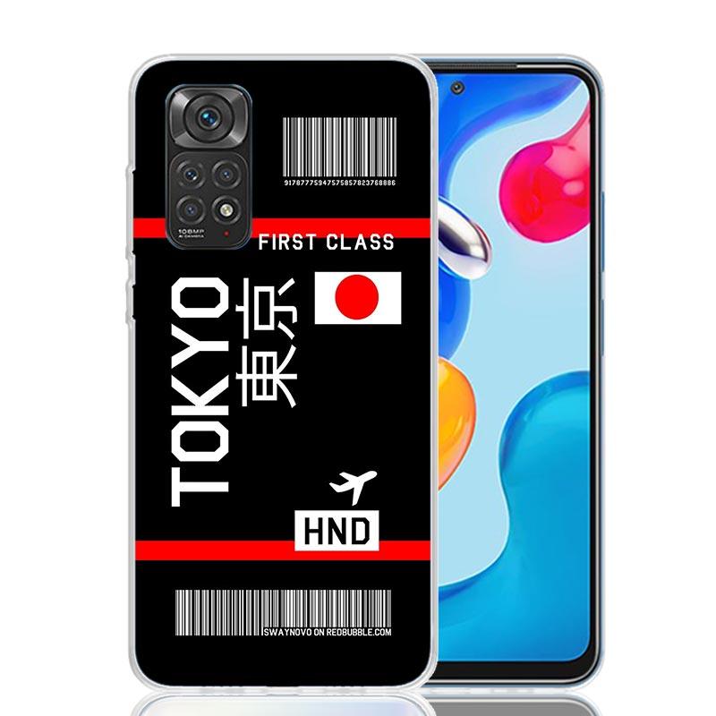 Чехол для телефона со штрих-кодом авиабилета для Xiaomi Redmi Note 15 14 13 12S 12 Pro Plus 11S 11E 11 11T 10S 10 Art Мягкий чехол с рисунком Re