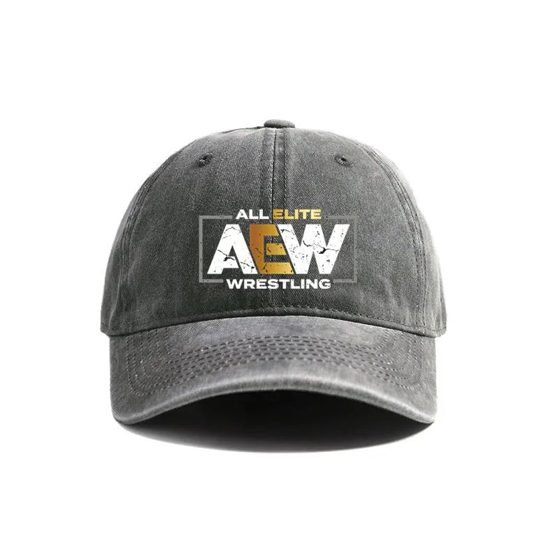Все Элитные AEW Рестлинг Кепка-бейсболка AEW Летние Потертые Папа-кепки Мужские Для улицы Регулируемые Хлопковые Кепки Защита от солнца для улицы
