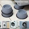 Kali 4 Pcs Support Pads For Washing Machines Anti-vibration Leg Stopper Feet Pads