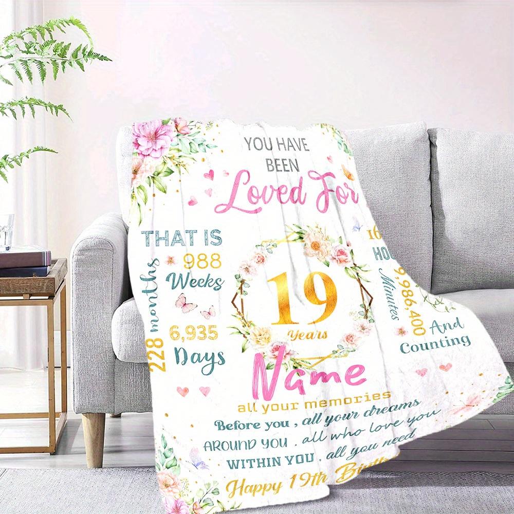 Love Personalized Blankets Cozy Soft Lightweight Blanket For All Seasons Perfect For Picnics Sofas Offices Beds Living Rooms Suitable As Gifts For