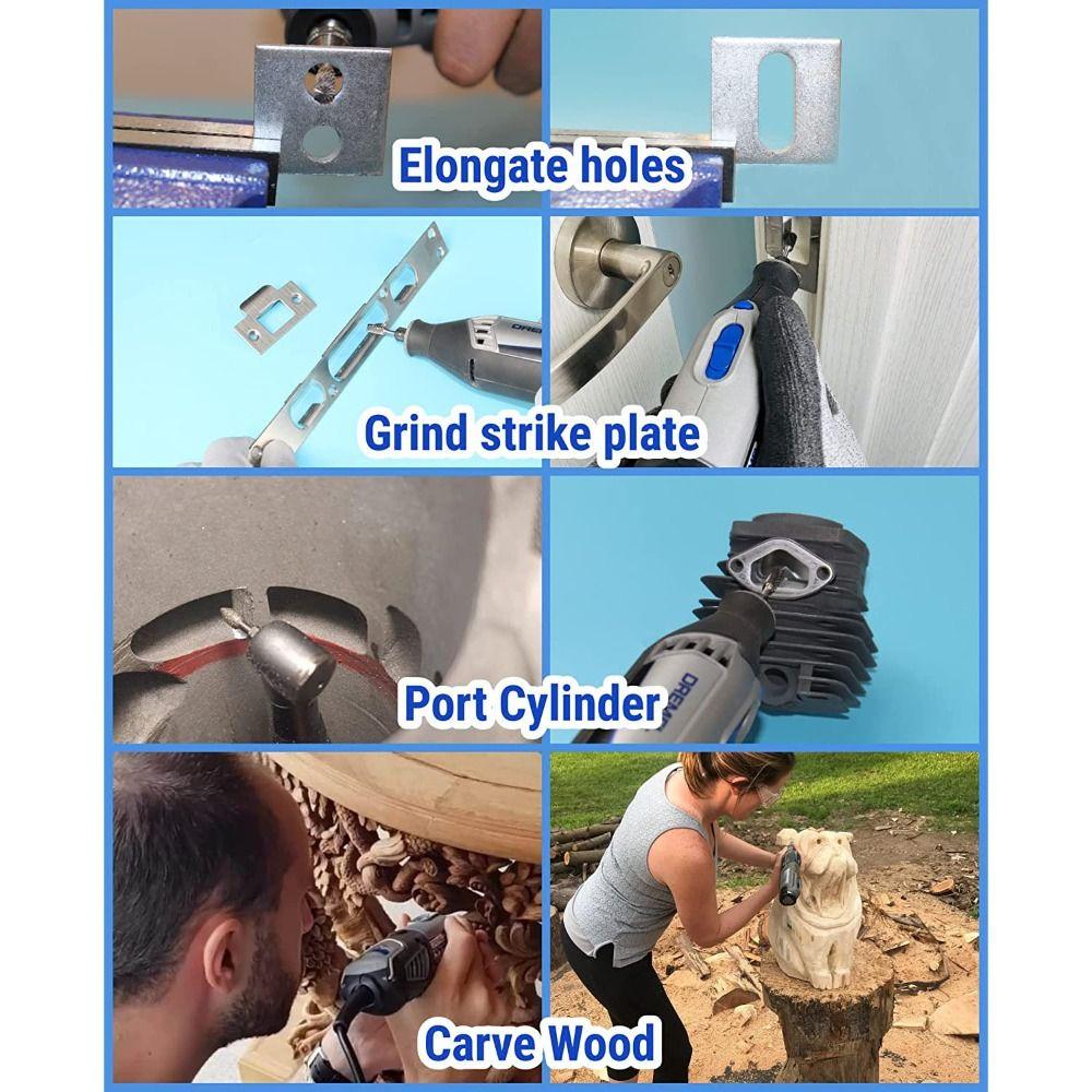 Электрическая шлифовальная головка из карбида вольфрамовой стали для фрезерного станка Dremel Burr Drill Bits Rotary Tool